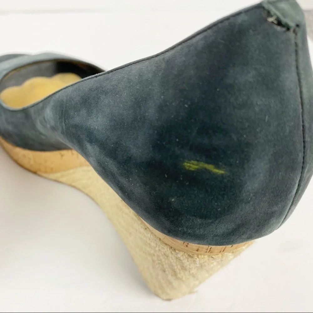 Cole Haan Nike Air Open Toe Suede Platform Sandals